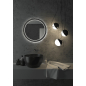 Зеркало для ванной с подсветкой КОНТИНЕНТ Planet Black LED D1000 ореольная холодная подсветка (ЗЛП683) - Фото 9