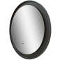 Зеркало для ванной с подсветкой КОНТИНЕНТ Planet Black LED D1000 ореольная холодная подсветка (ЗЛП683) - Фото 2