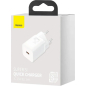 Сетевое зарядное устройство BASEUS Super Si Quick Charger White (CCSP020102) - Фото 6