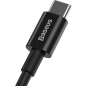 Кабель BASEUS CATYS-B01 Superior Series Type-C to Type-C (PD 100W) 1m Black - Фото 2