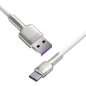 Кабель BASEUS CAKF000202 Cafule Series Metal Data Cable USB to Type-C 66W 2m White - Фото 3
