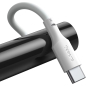 Кабель BASEUS TZCATZJ-02 Simple Wisdom Data Cable Kit USB to Type-C 5A (2шт./упак.) 1.5m White - Фото 2