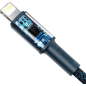 Кабель BASEUS CATLGD-03 Fast Charging Data Cable Type-C to Lightning PD 20W 1m Blue - Фото 3