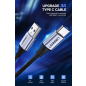Кабель UGREEN US288-60124 USB-A 2.0 to Type C 3A в оплётке 0.25m Black - Фото 2