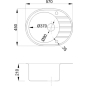 Мойка из искусственного камня AV ENGINEERING Rio гранит (AV580450RGTA) - Фото 4