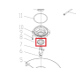 Крышка подшипника для болгарки BULL WS2302 (SDY2301-08)