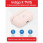 Наушники-гарнитура беспроводные TWS ACCESSTYLE Indigo II Pink - Фото 10