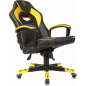 Кресло геймерское ZOMBIE Game 16 ткань/экокожа черный/желтый - Фото 5