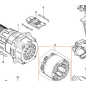 Статор с платой для дрели-шуруповерта MAKITA DF001G (629476-8)