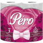 Бумага туалетная PERO Rose 4 рулона (4670019876703)