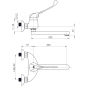 Смеситель для ванны RUBINETA P-14 Medic (P41005) - Фото 2