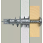 Дюбель металлический для ГКЛ GKM Driva 31мм FISCHER 100 штук (24556f) - Фото 2