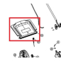 Крышка деки задняя для газонокосилки WORTEX LM3816 (8.41.0698)