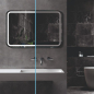 Зеркало для ванной с подсветкой АЛМАЗ-ЛЮКС 600x900 (Lima 9060sh-6) - Фото 5