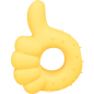Игрушка для собак TRIXIE Палец вверх 14 см желтый (35518)