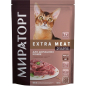 Сухой корм для домашних кошек МИРАТОРГ Extra Meat Black Angus говядина 0,4 кг (4670081573470)