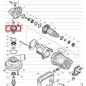 Шестерня коническая спиральная 10 зубцов для шлифователя по бетону MAKITA PC 5000 C (227521-9)