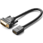 Кабель UGREEN DVI (M) to HDMI (F) Black 0,22 м (20118)