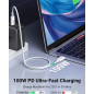 Кабель UGREEN US506-40113 USB-C 0,8 м - Фото 3