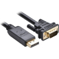 Кабель UGREEN DP105 DisplayPort (M) to VGA (M) Black 1,5 м (10247) - Фото 2