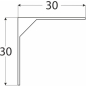 Полкодержатель 30x30 VELANO WSM 30 серебристый (5145) - Фото 2