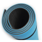 Коврик для фитнеса ISOLON Sport 10 синий/черный 180х60х1 см - Фото 3