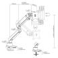 Кронштейн для монитора ERGOSMART Spring&Docking - Фото 8