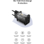 Сетевое зарядное устройство BASEUS CCXJ010201 Compact Charger 2U 10.5W EU Black (CCCP10UE) - Фото 12