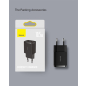 Сетевое зарядное устройство BASEUS CCXJ010201 Compact Charger 2U 10.5W EU Black (CCCP10UE) - Фото 14