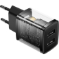 Сетевое зарядное устройство BASEUS CCXJ010201 Compact Charger 2U 10.5W EU Black (CCCP10UE) - Фото 2