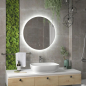 Зеркало для ванной с подсветкой КОНТИНЕНТ Ajour ECO Led D700 (ЗЛП2810) - Фото 4