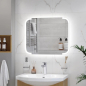 Зеркало для ванной с подсветкой КОНТИНЕНТ Форте Люкс LED 680х535 (ЗЛП160) - Фото 9