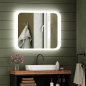 Зеркало для ванной с подсветкой КОНТИНЕНТ Калипсо Люкс LED 680х535 (ЗЛП152) - Фото 11