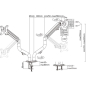 Кронштейн для двух мониторов GEMBIRD MA-DA2-02 - Фото 2