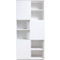 Стеллаж МЕБЕЛЬ-КЛАСС Вегас-1 белый 90х37,6х190 см (14131359)