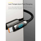 Кабель BASEUS Display Fast Charging USB to USB-C 1m Black (CASX020001) - Фото 8