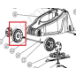Колесо для газонокосилки ECO LE3212 (8121-612201)