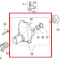 Корпус механизма сцепления для триммера/мотокосы OLEO-MAC 753T (61042024B)