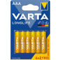 Батарейка AAA LR03 VARTA Longlife 6 штук