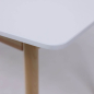 Стол кухонный РАМКАД Монако-2 белый/бук 140-184,5х82х75 см (102891) - Фото 8