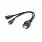 Адаптер CABLEXPERT USB2.0 A-micro AF/BM 0.15м (A-OTG-AFBM-04)