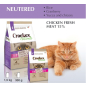 Сухой корм для стерилизованных кошек CROCKEX Neutered Chiken&Rice 1,5 кг (MGF1901) - Фото 2