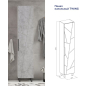 Шкаф-пенал для ванной VOLNA Twing 40 бетон (pnTWG40-02) - Фото 8