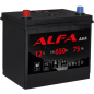 Аккумулятор автомобильный ALFA Asia 75 А·ч (A070 141 09 0 L)