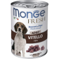 Влажный корм для собак MONGE Fresh рулет телятина консервы 400 г (70014458)