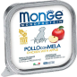 Влажный корм для щенков MONGE Monoprotein Fruits паштет курица с яблоком ламистер 150 г (70014380)