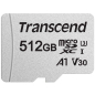 Карта памяти TRANSCEND 300S MicroSDXC 512Гб с адаптером SD (TS512GUSD300S-A)