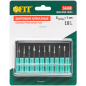 Набор борфрез с алмазным напылением 10 предметов FIT (36484) - Фото 3