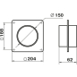Муфта воздуховода для круглых каналов d150 мм с пластиной ZERNBERG 353 (10191281) - Фото 2