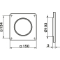 Пластина воздуховода настенная для круглых каналов d100 мм ZERNBERG 15 (10190801) - Фото 2